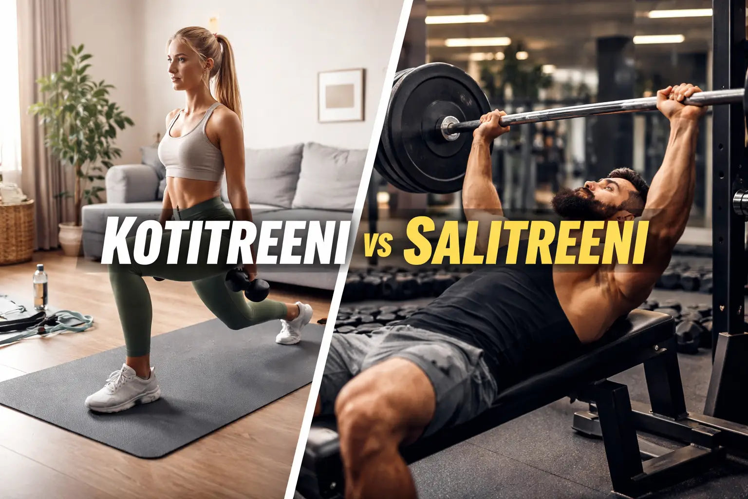 Kotitreeni vs salitreeni: kumpi sinulle sopii?
