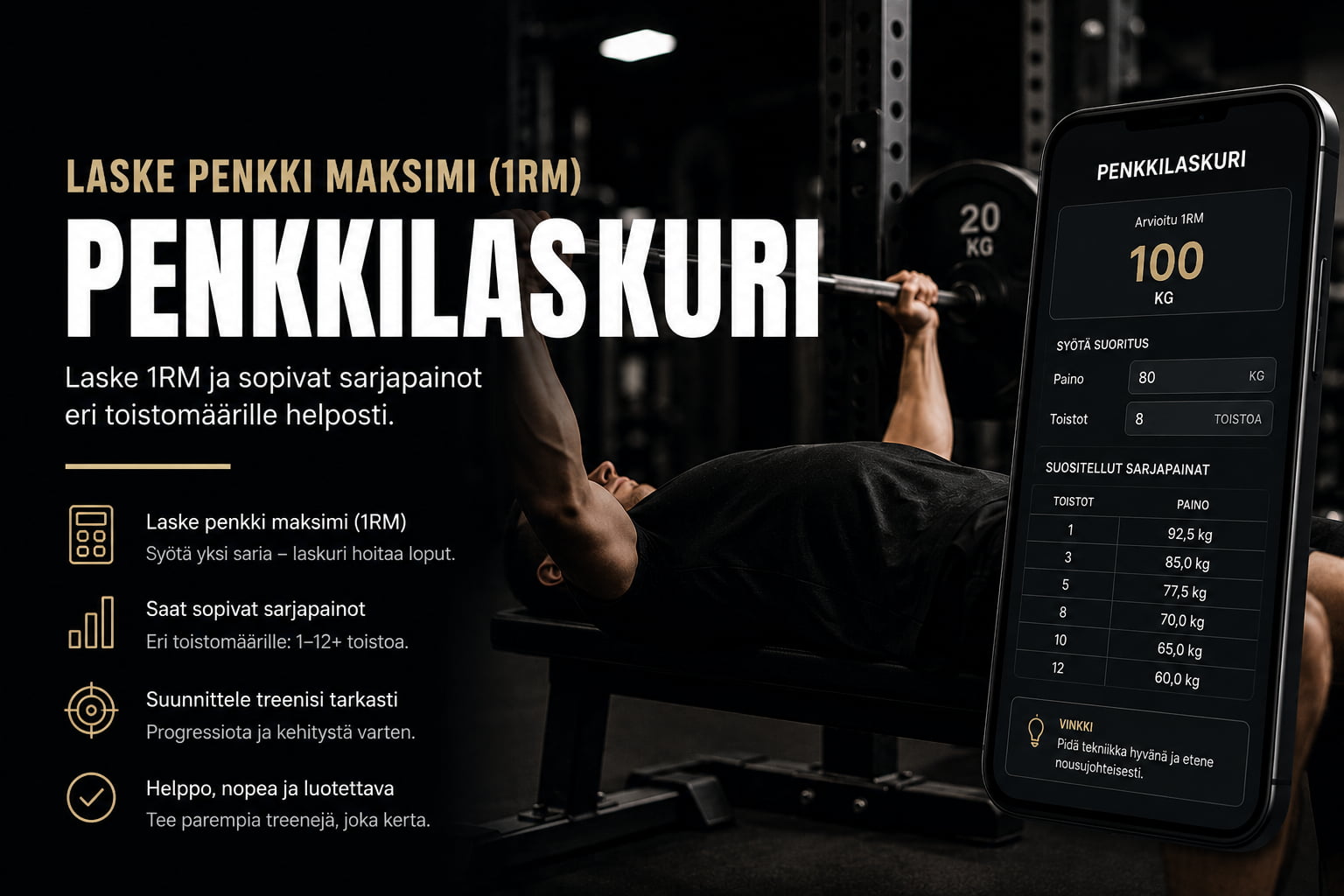 Penkkilaskuri & Sarjapaino laskuri