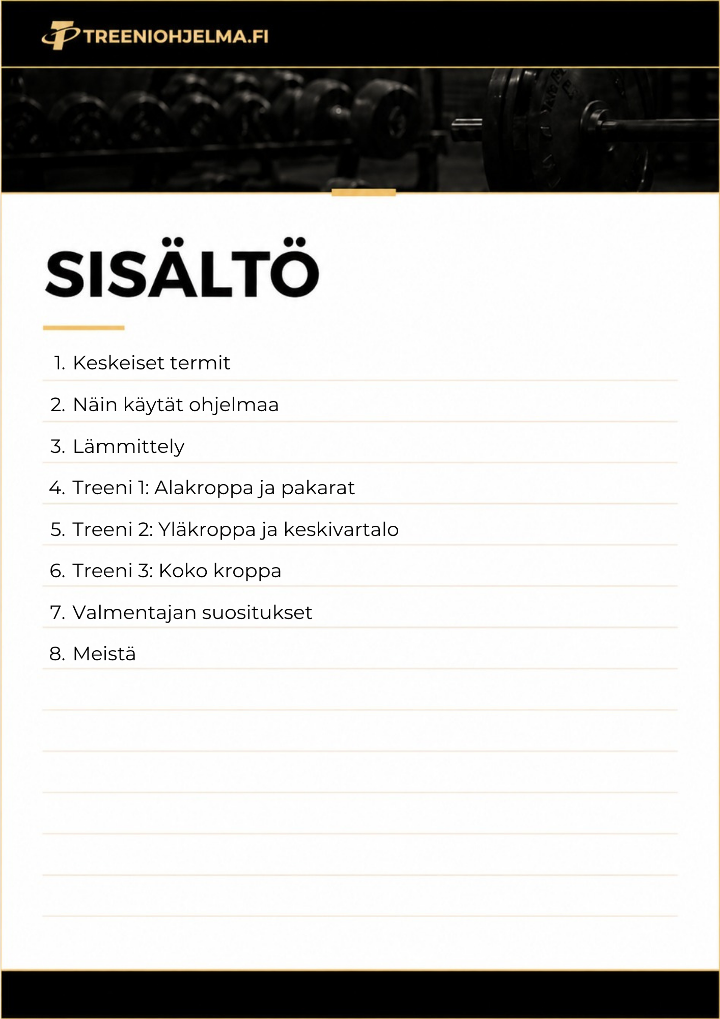 Ilmainen treeniohjelma naisille