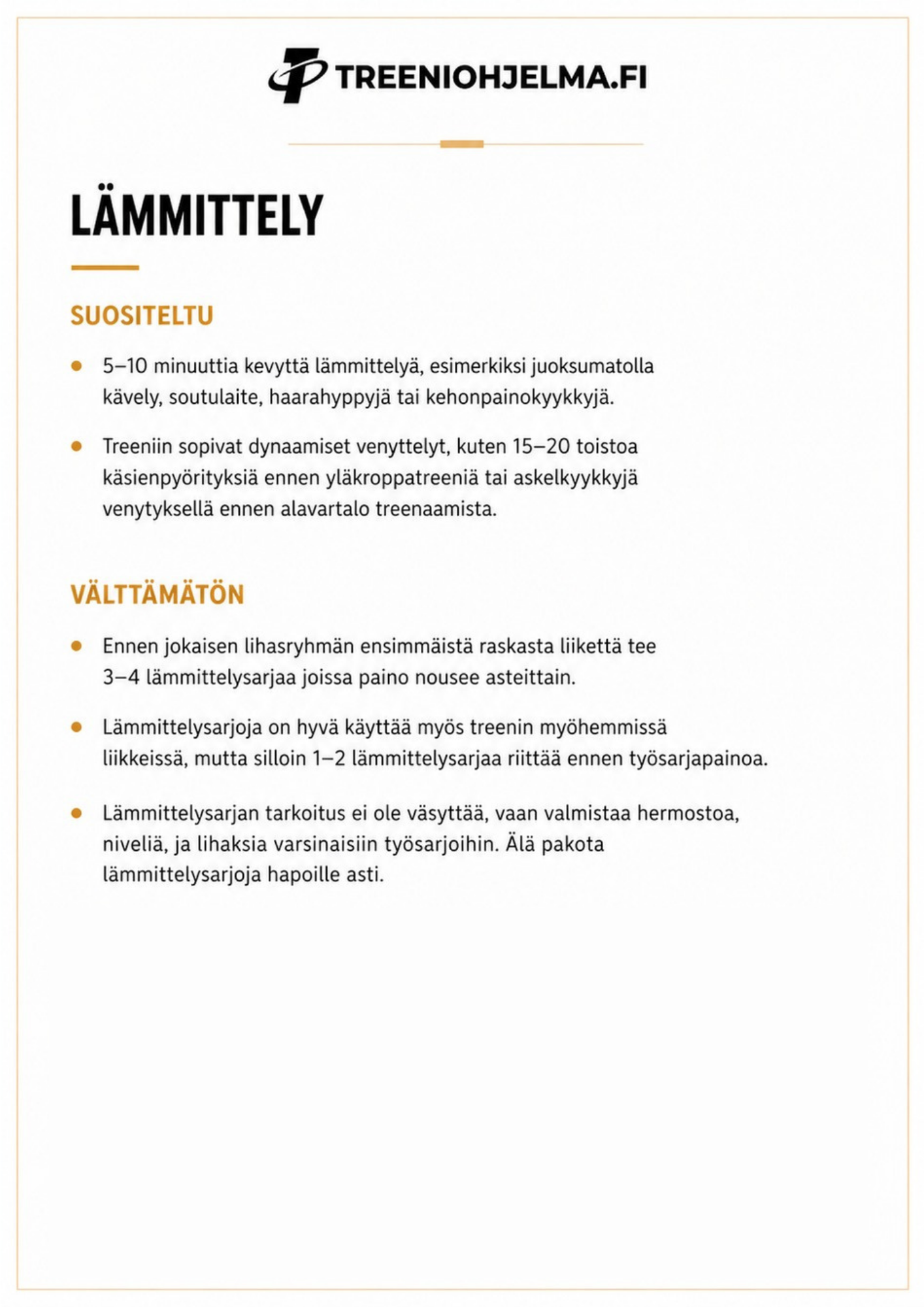 Ilmainen treeniohjelma naisille