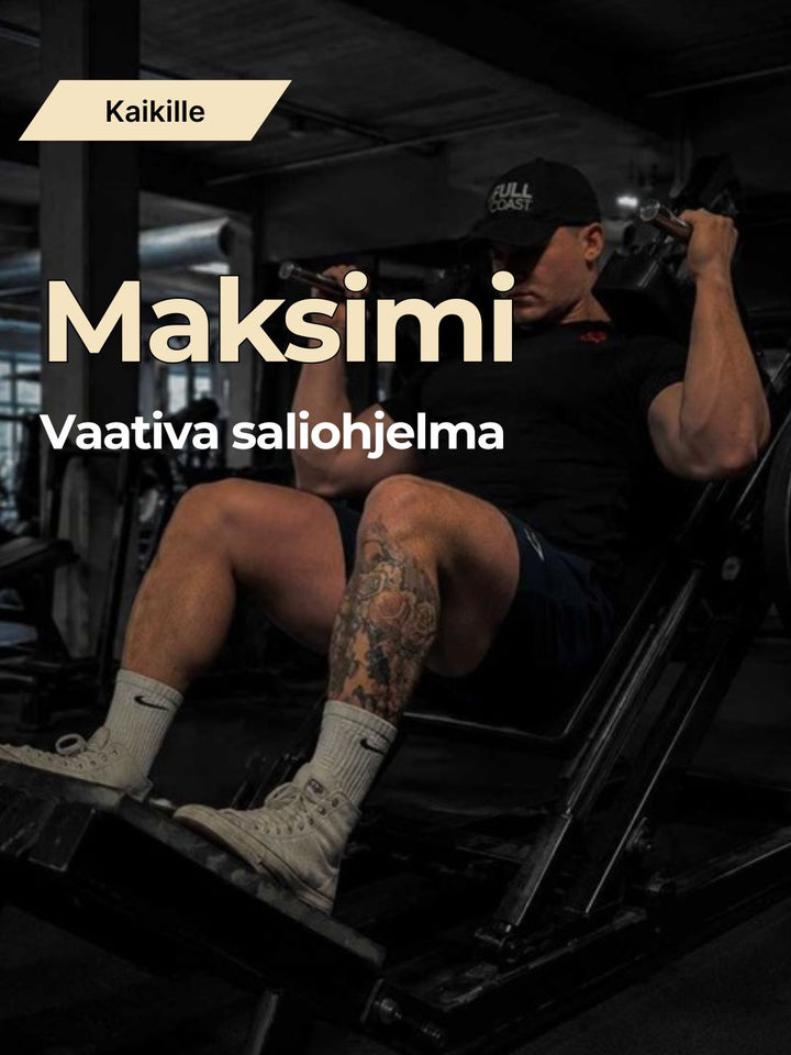 U/L Hypertrofia PRO - saliohjelmajuliste, vaativa maksimiharjoitus
