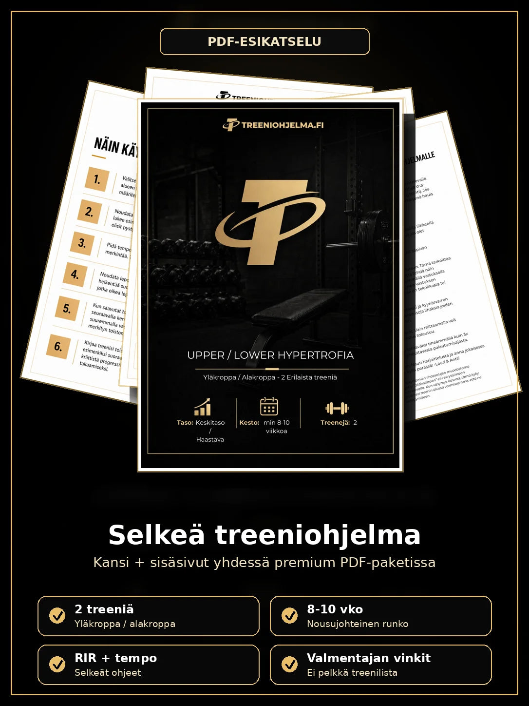 U/L Hypertrofia PRO - 2 Jakoinen Saliohjelma